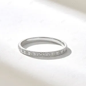 0.13CTW  Lab Grown Diamond X Wedding Band