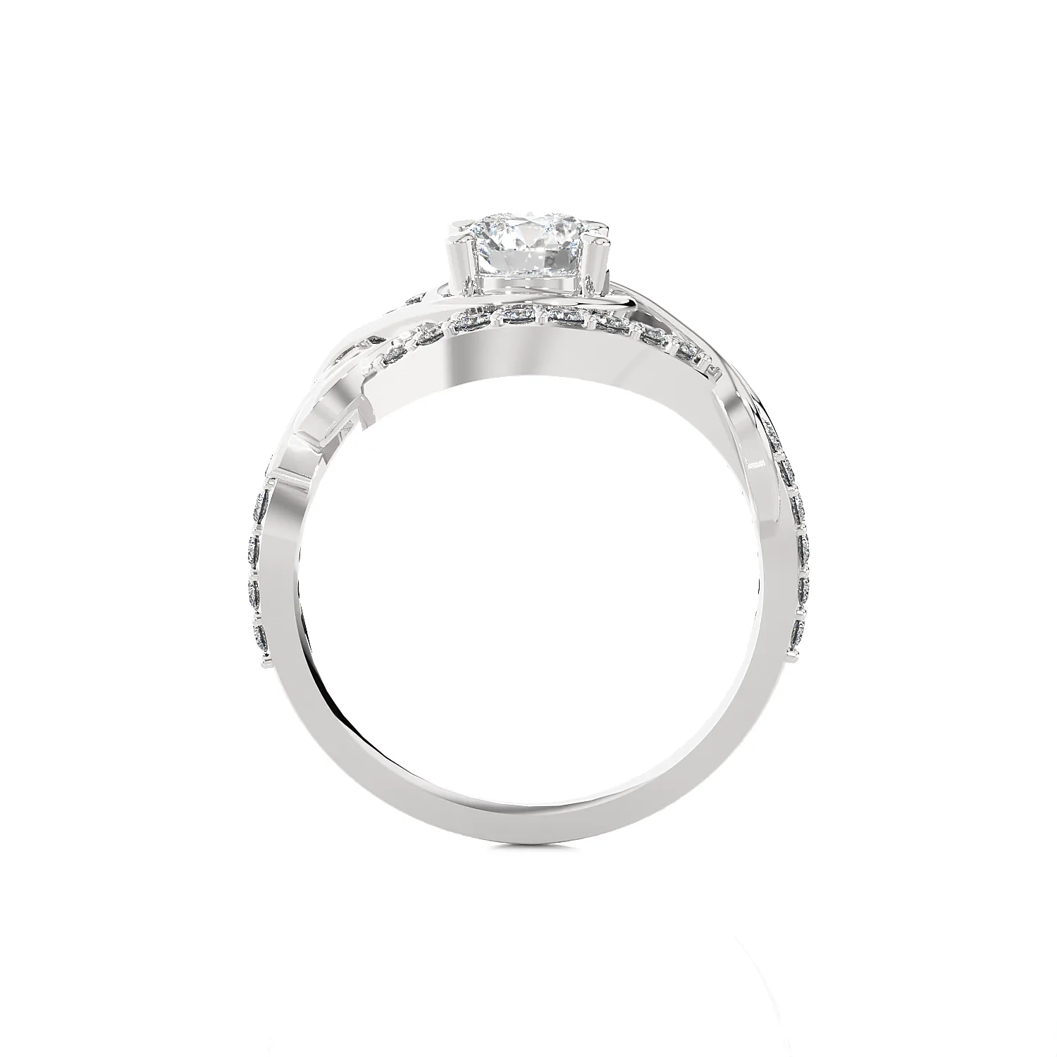 1 1/4 ctw Round Lab Grown Diamond Ring