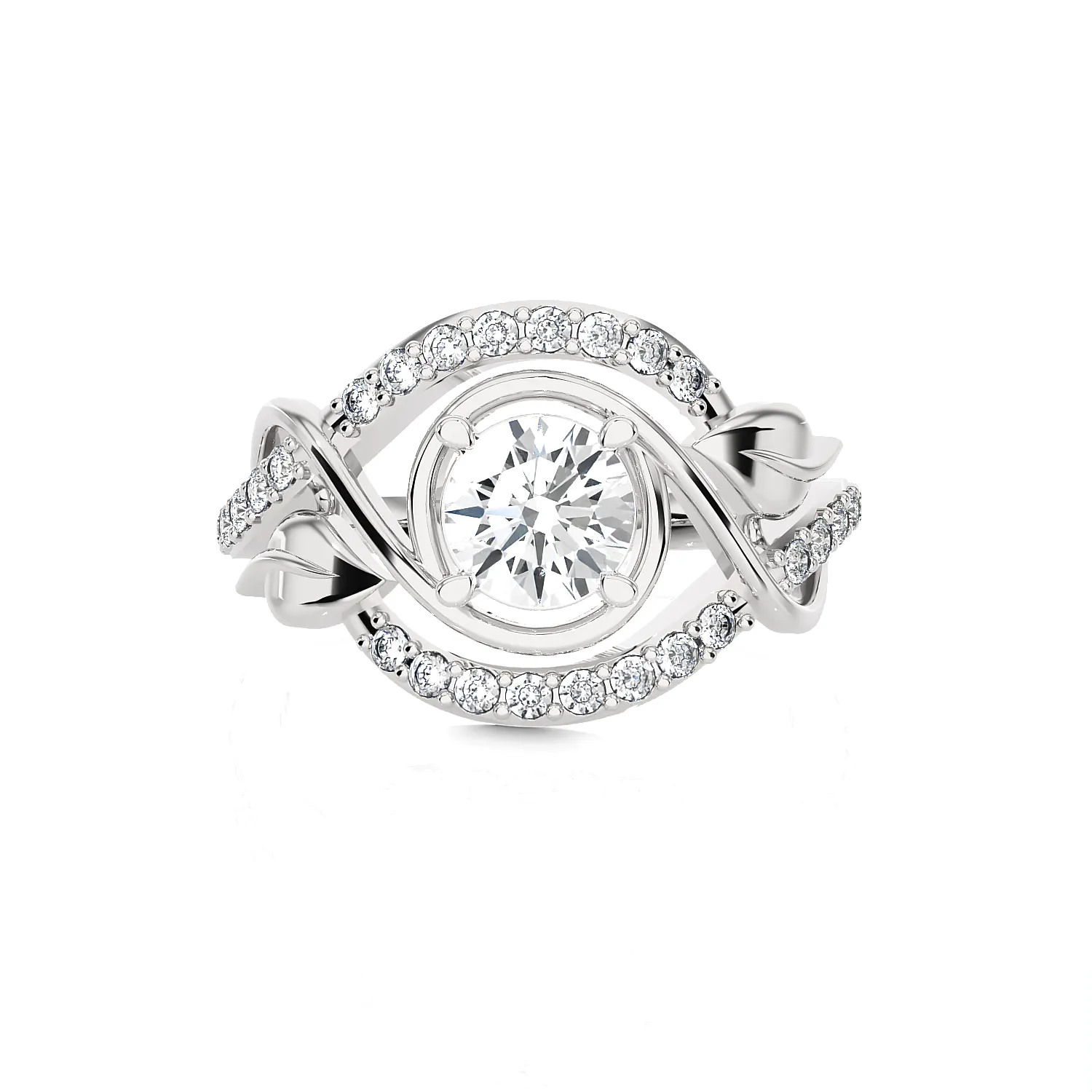 1 1/4 ctw Round Lab Grown Diamond Ring
