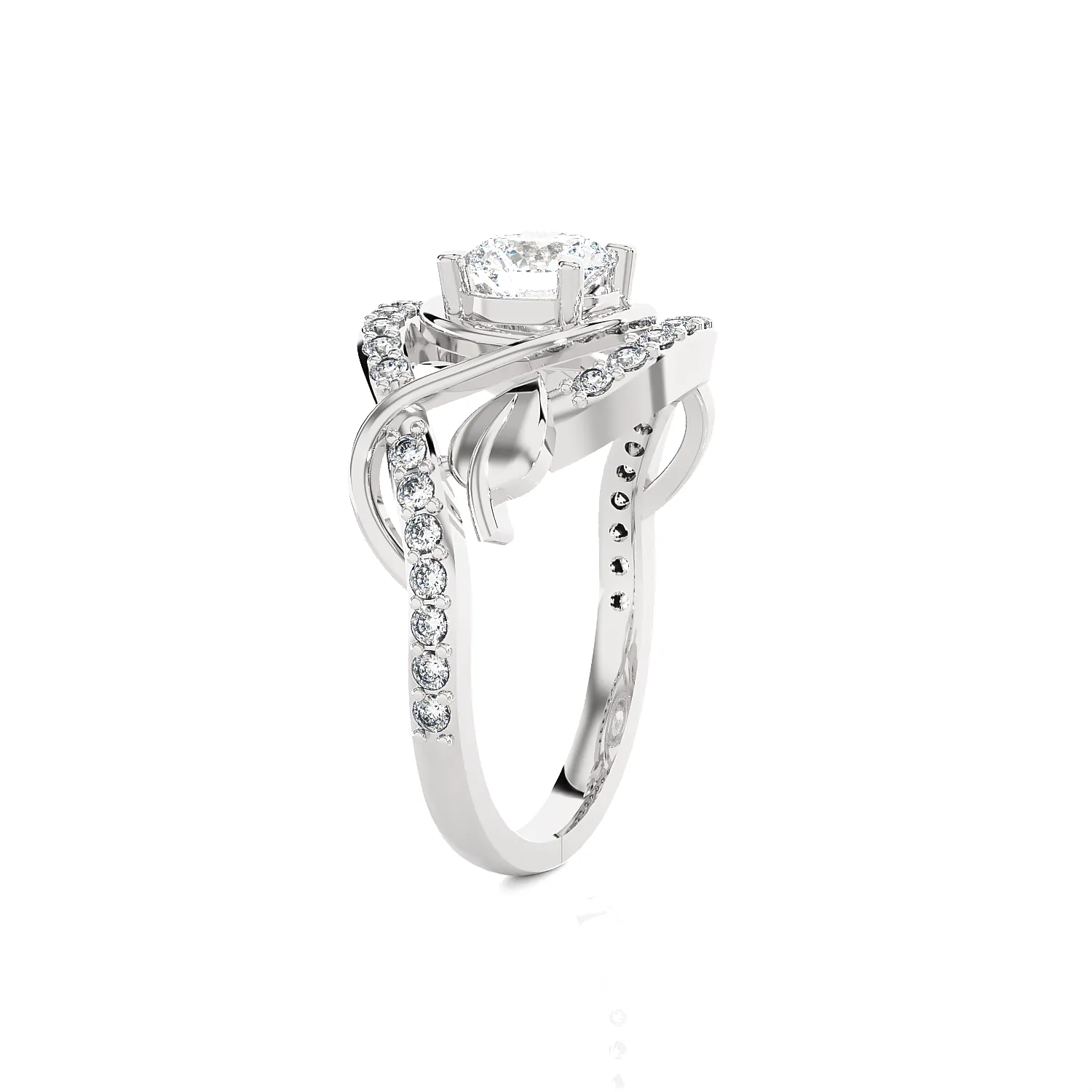 1 1/4 ctw Round Lab Grown Diamond Ring