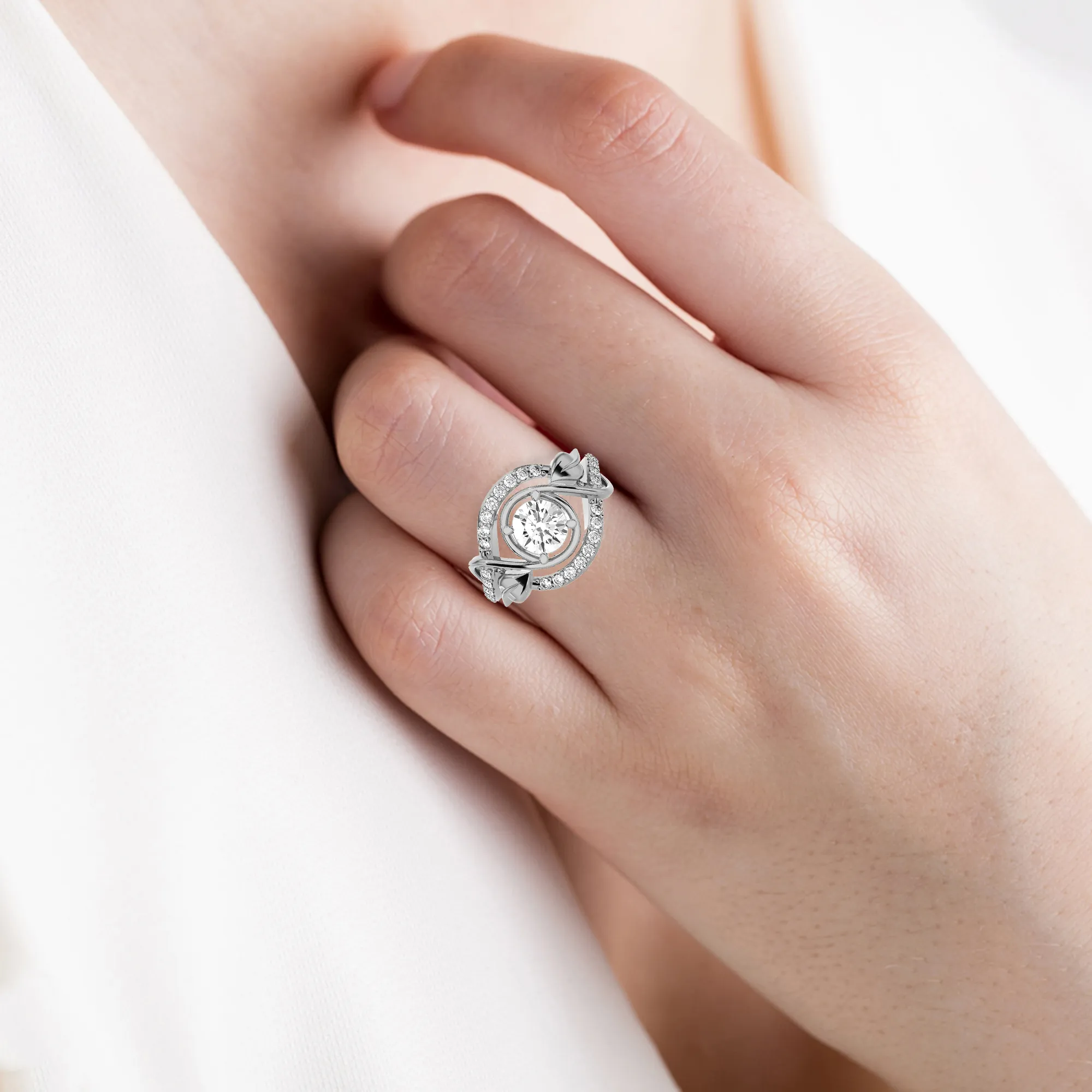 1 1/4 ctw Round Lab Grown Diamond Ring