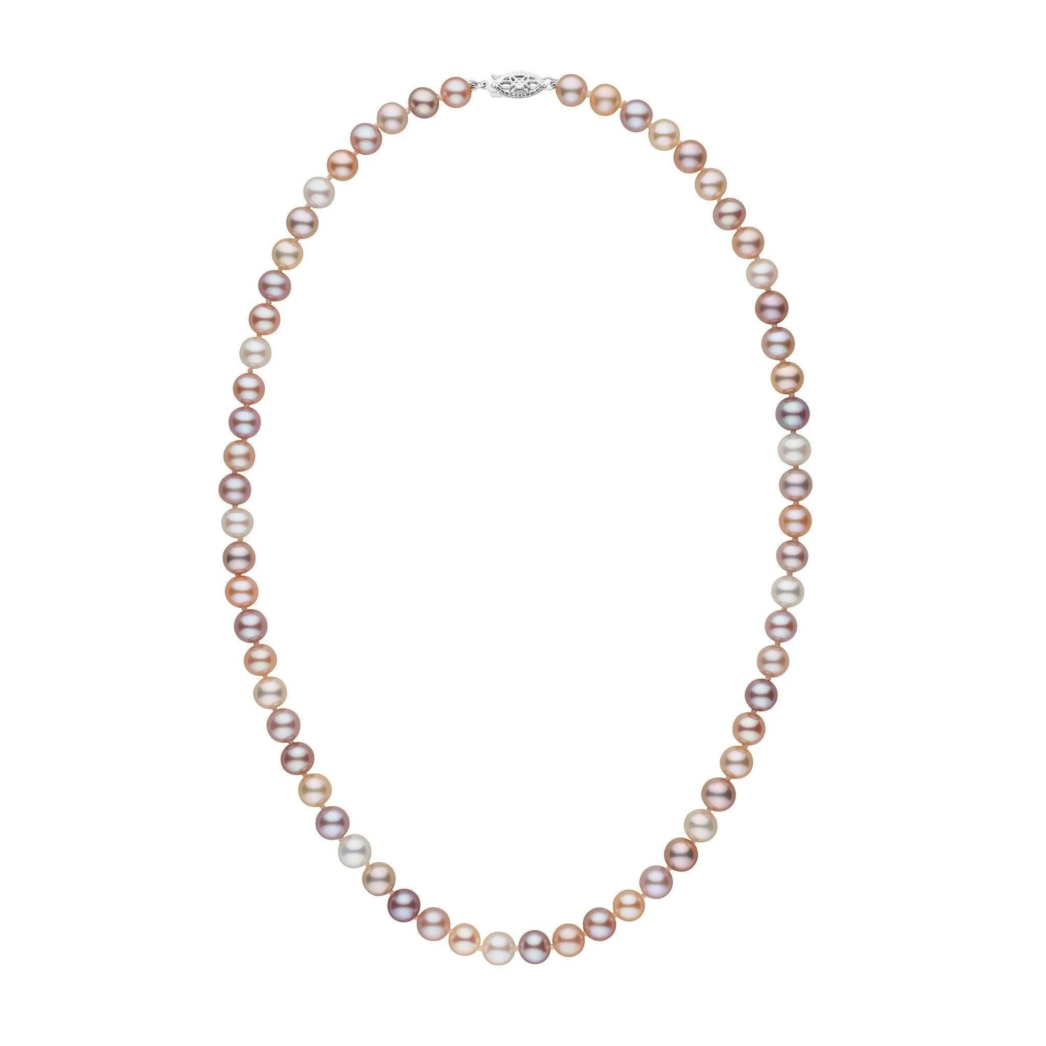 6.5-7.0 mm 18 Inch AAA Multicolor Freshwater Pearl Necklace