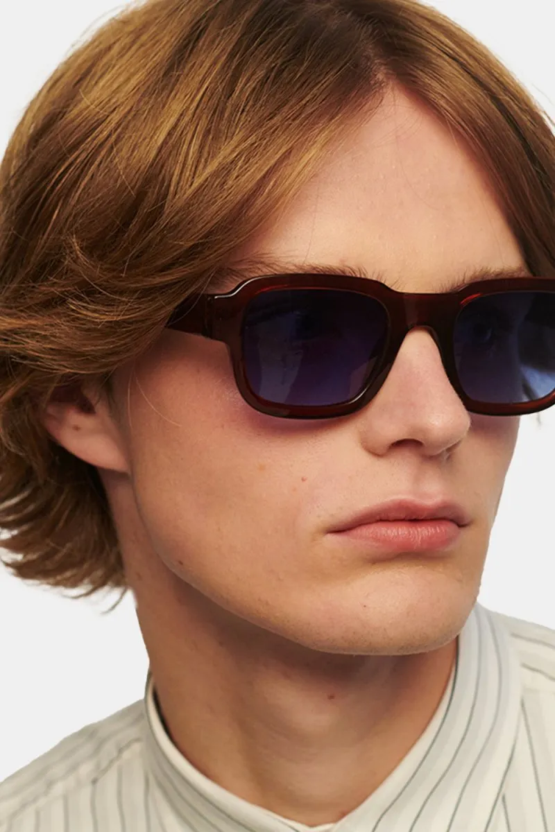 A Kjaerbede Halo Sunglasses (Brown Transparent)
