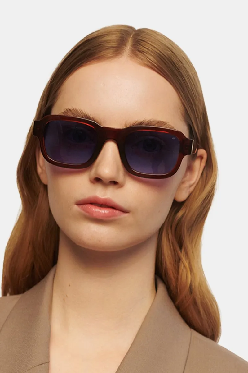 A Kjaerbede Halo Sunglasses (Brown Transparent)