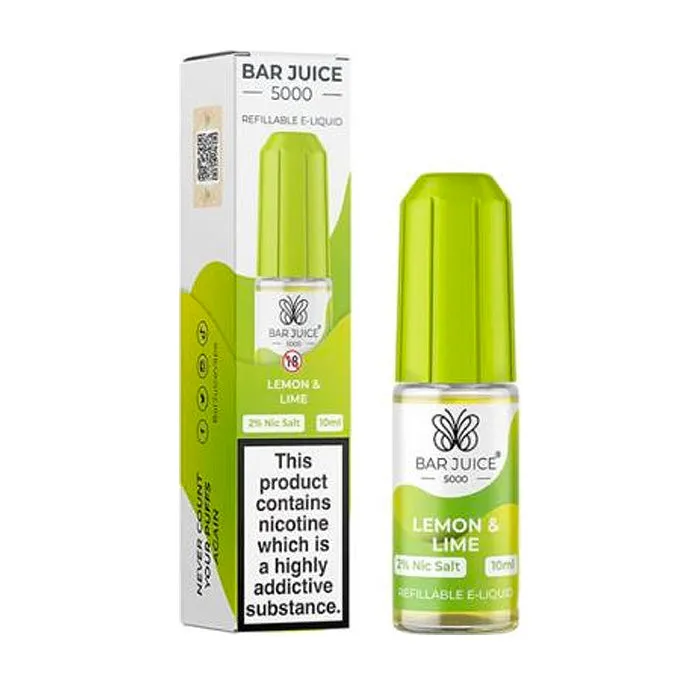 Bar Juice Lemon & Lime 10ml Nicotine Salt E-Liquid
