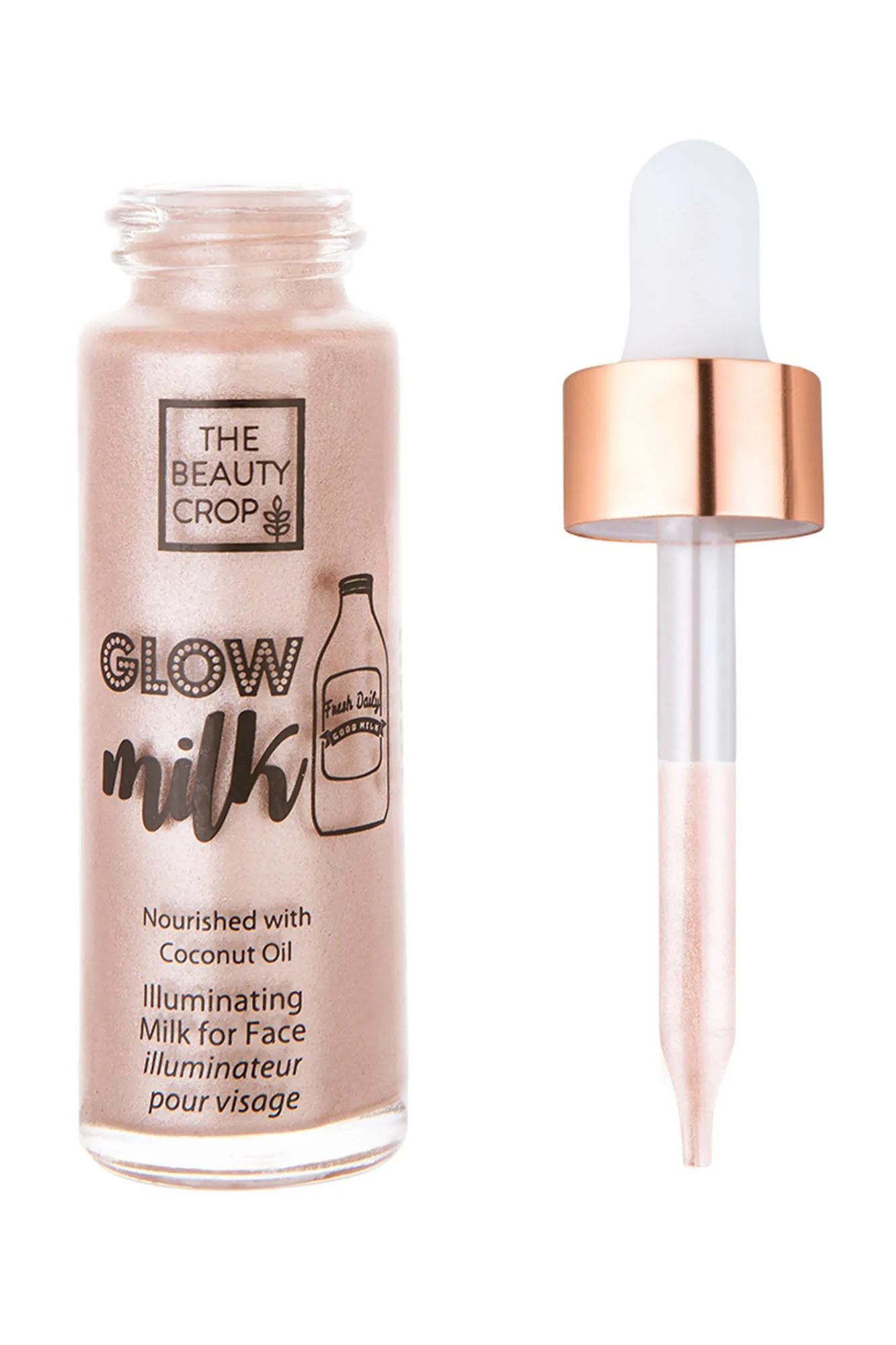 Beauty Crop Glow Milk Dropper Liquid Highlighter Just Dew It