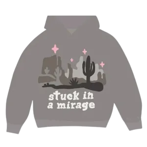 Broken Planet Hoodie 'Stuck In A Mirage' - Taupe