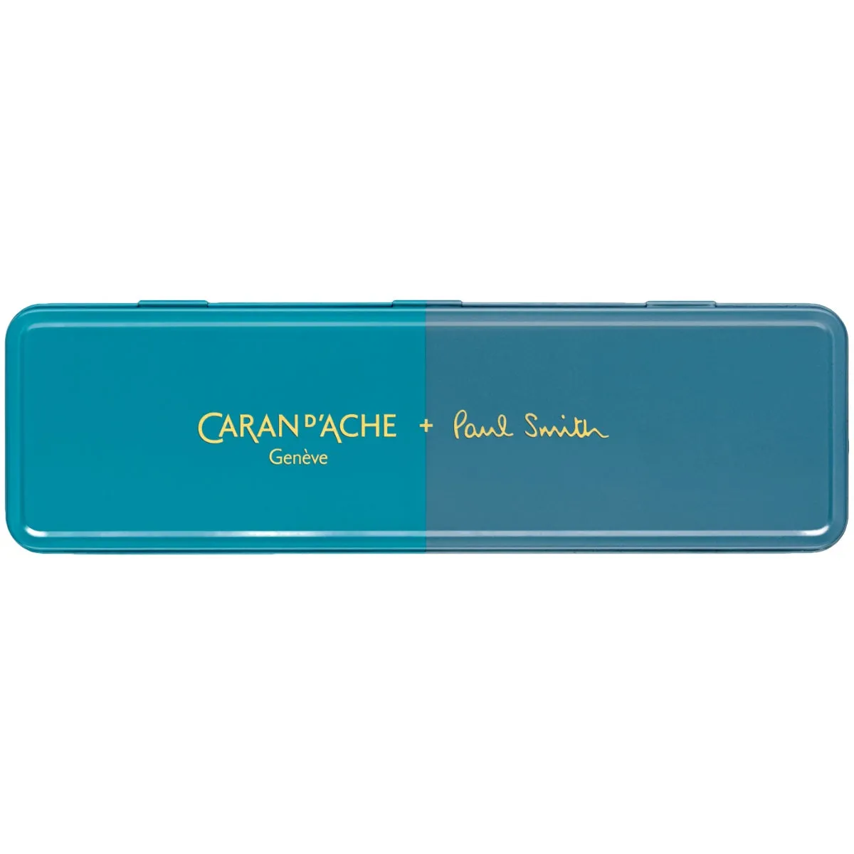 CARAN d'ACHE 849 Ballpoint Pen PAUL SMITH with Box, Cyan/Steel - Limited Edition