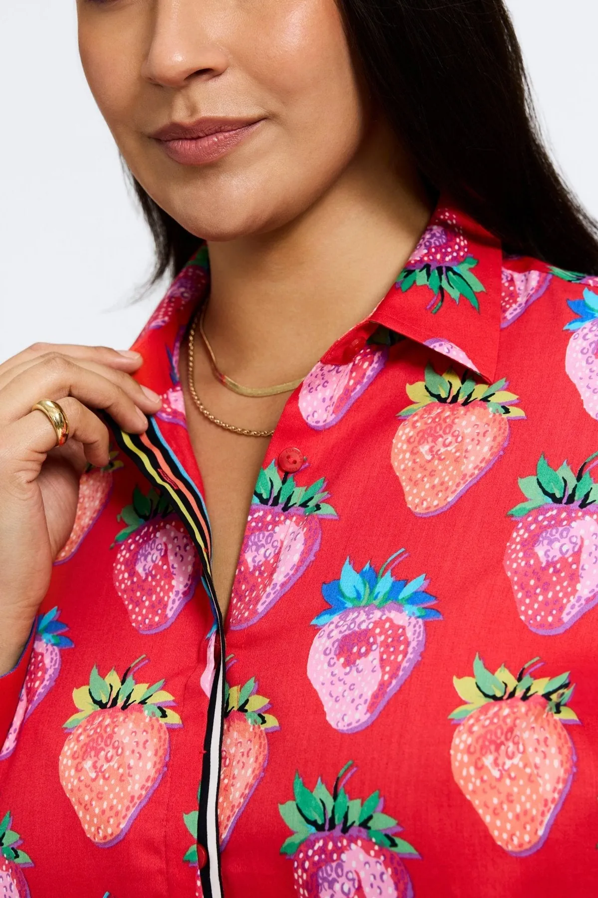 Charlie Plus No Iron Strawberry Delight Shirt