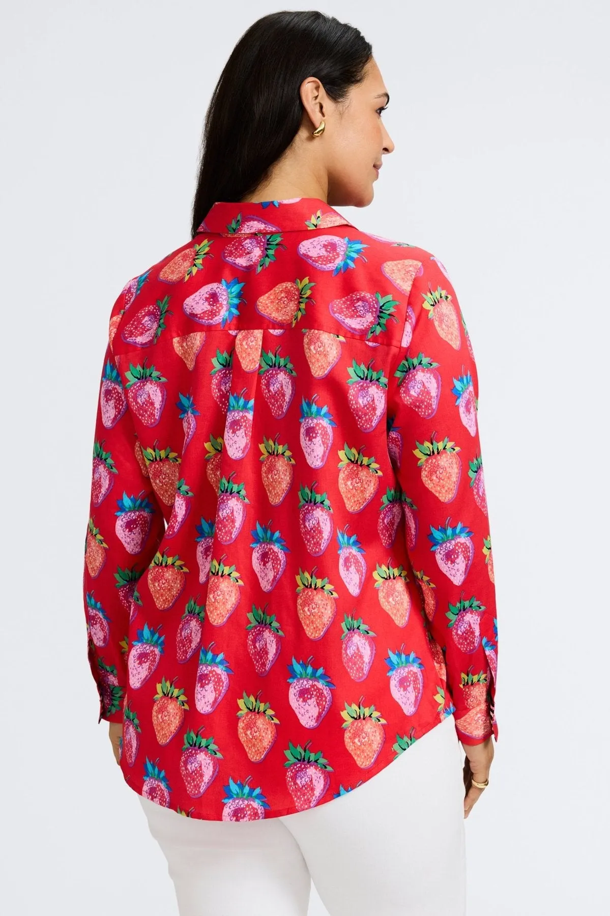 Charlie Plus No Iron Strawberry Delight Shirt