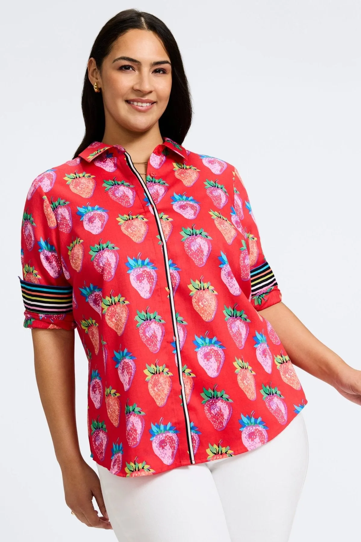 Charlie Plus No Iron Strawberry Delight Shirt