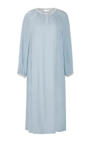 CHARLOTTE VELVET MIDI DRESS IN BLUE