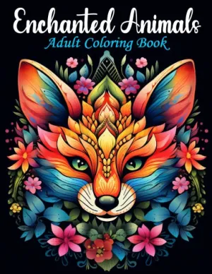 Enchanted Animals Adult Coloring Book