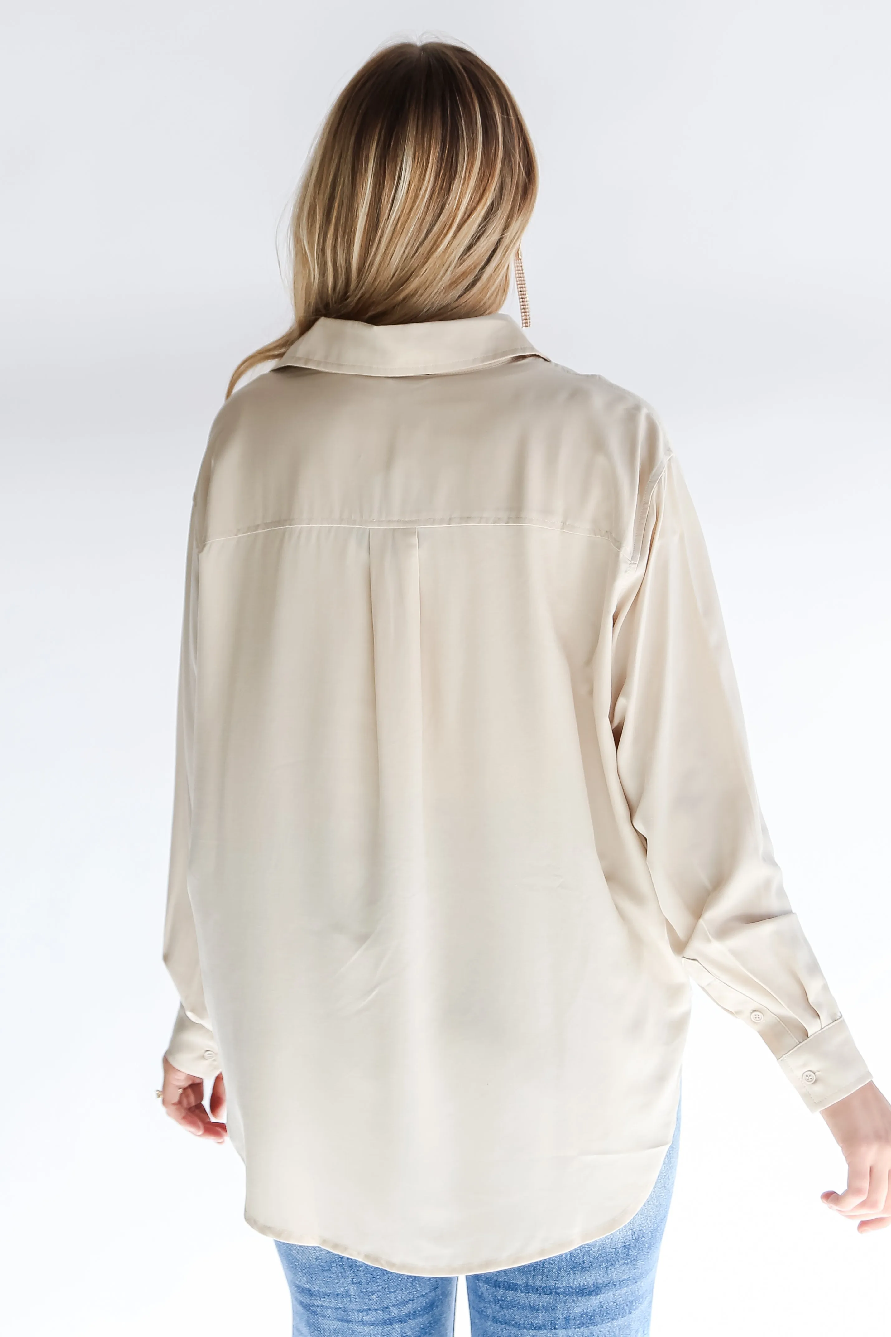 FINAL SALE - Sweet Charisma Ivory Button-Up Blouse