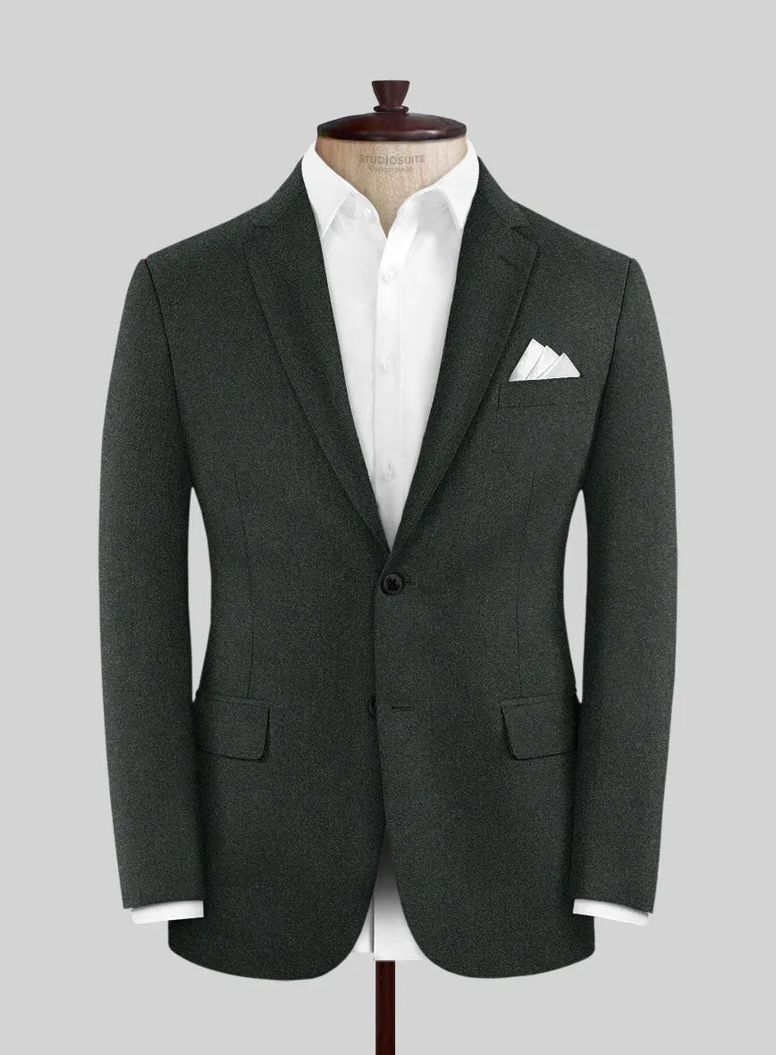 Italian Turna Dark Green Flannel Jacket