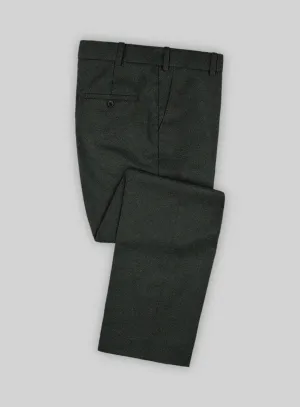 Italian Turna Dark Green Flannel Pants
