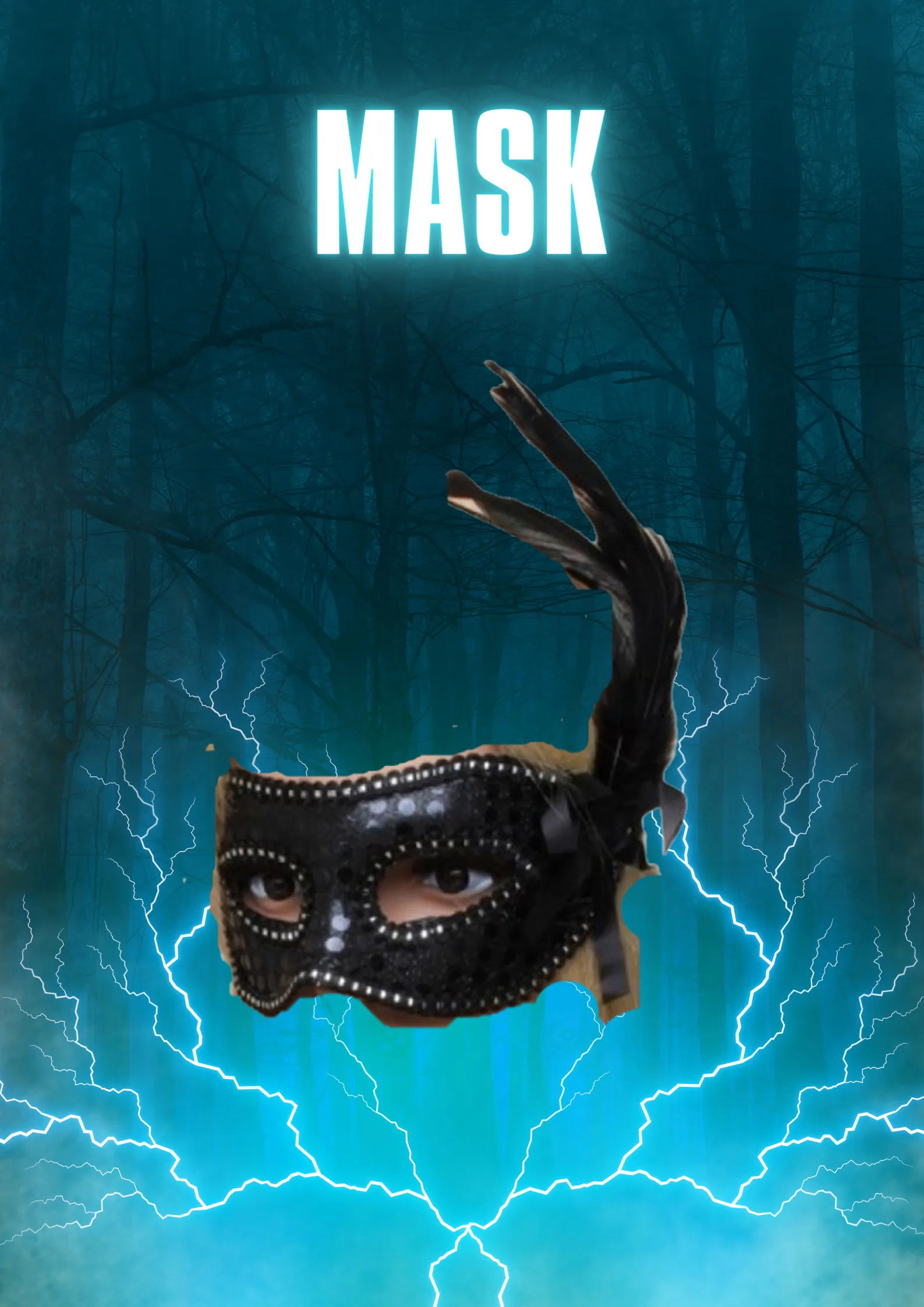lack Sequin and Feather Mask - Glamorous Elegance for Masquerade Charisma