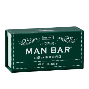 Man Bar Siberian Fir Hydrating Soap Bar - 10oz, Invigorating Nature-inspired Fragrance