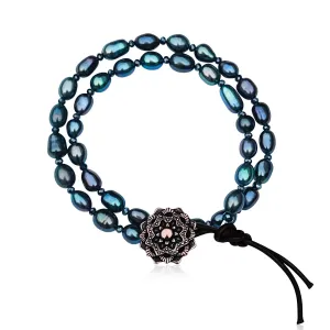 Mandala Whispers of Pearls Bracelet