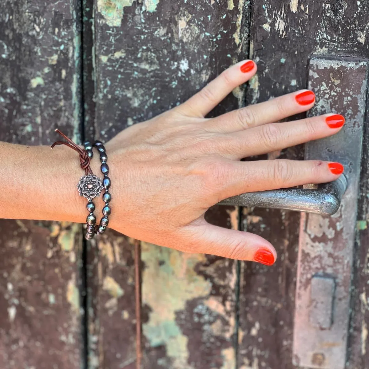 Mandala Whispers of Pearls Bracelet