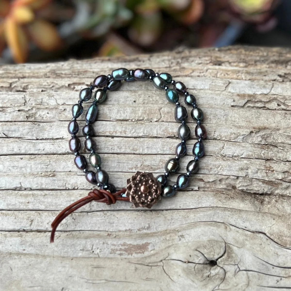 Mandala Whispers of Pearls Bracelet