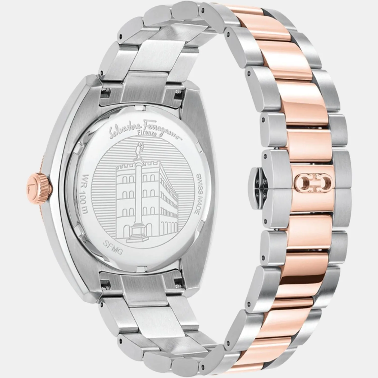 Men Blue Analog Stainless Steel Watch SFMG00521