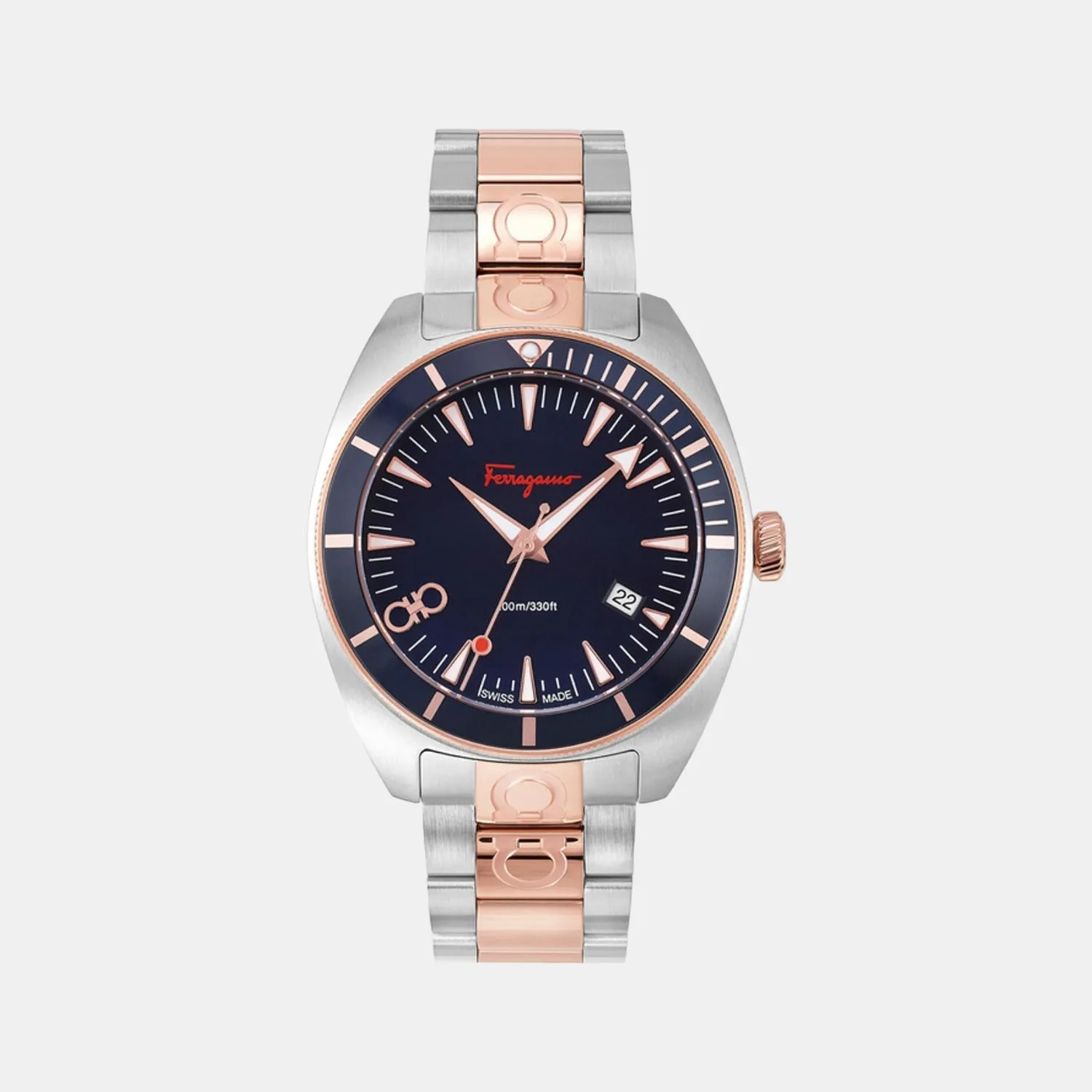 Men Blue Analog Stainless Steel Watch SFMG00521
