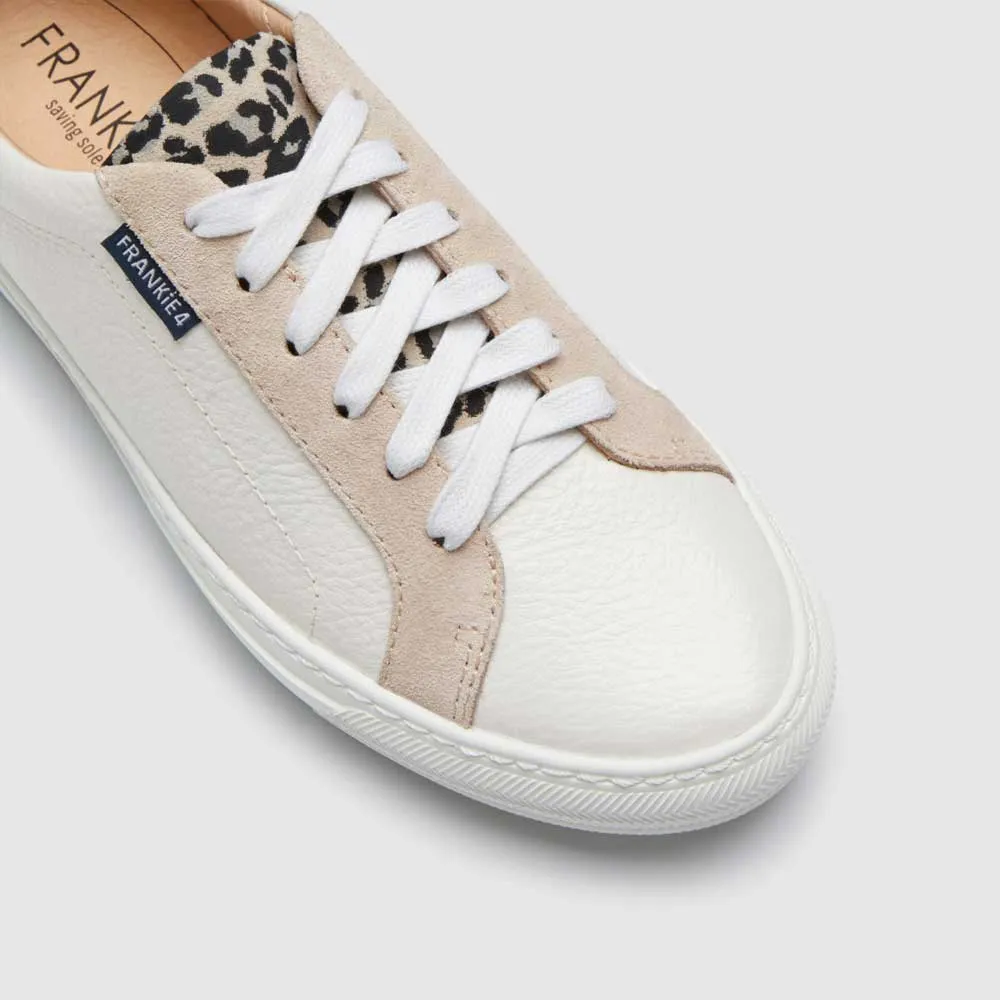 Mim III White/Leopard Print