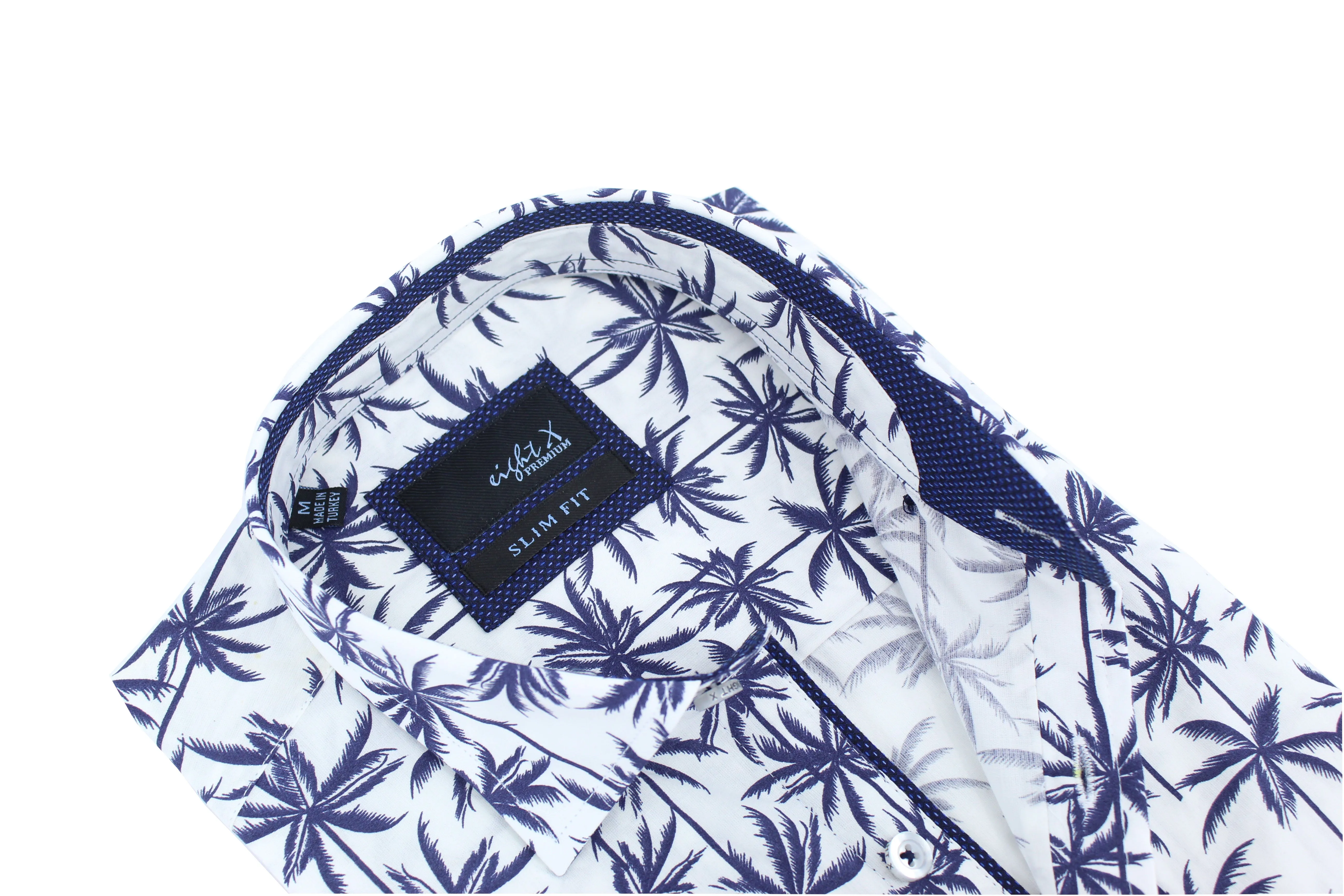 Palm Print Short Sleeve Shirt