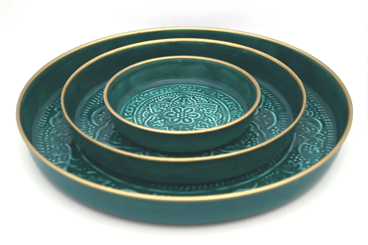 Punjabi Decorative Metal Tray