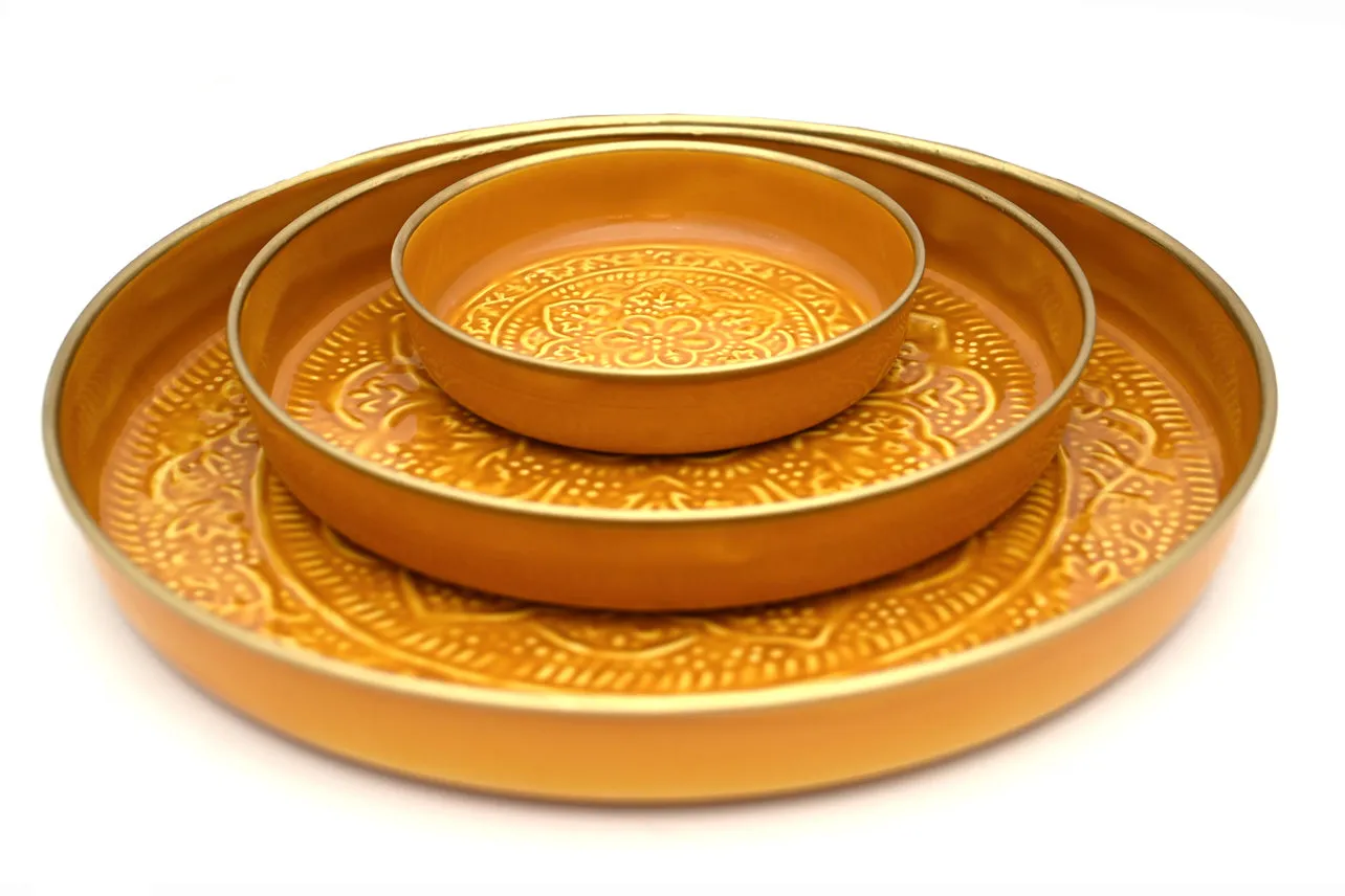 Punjabi Decorative Metal Tray