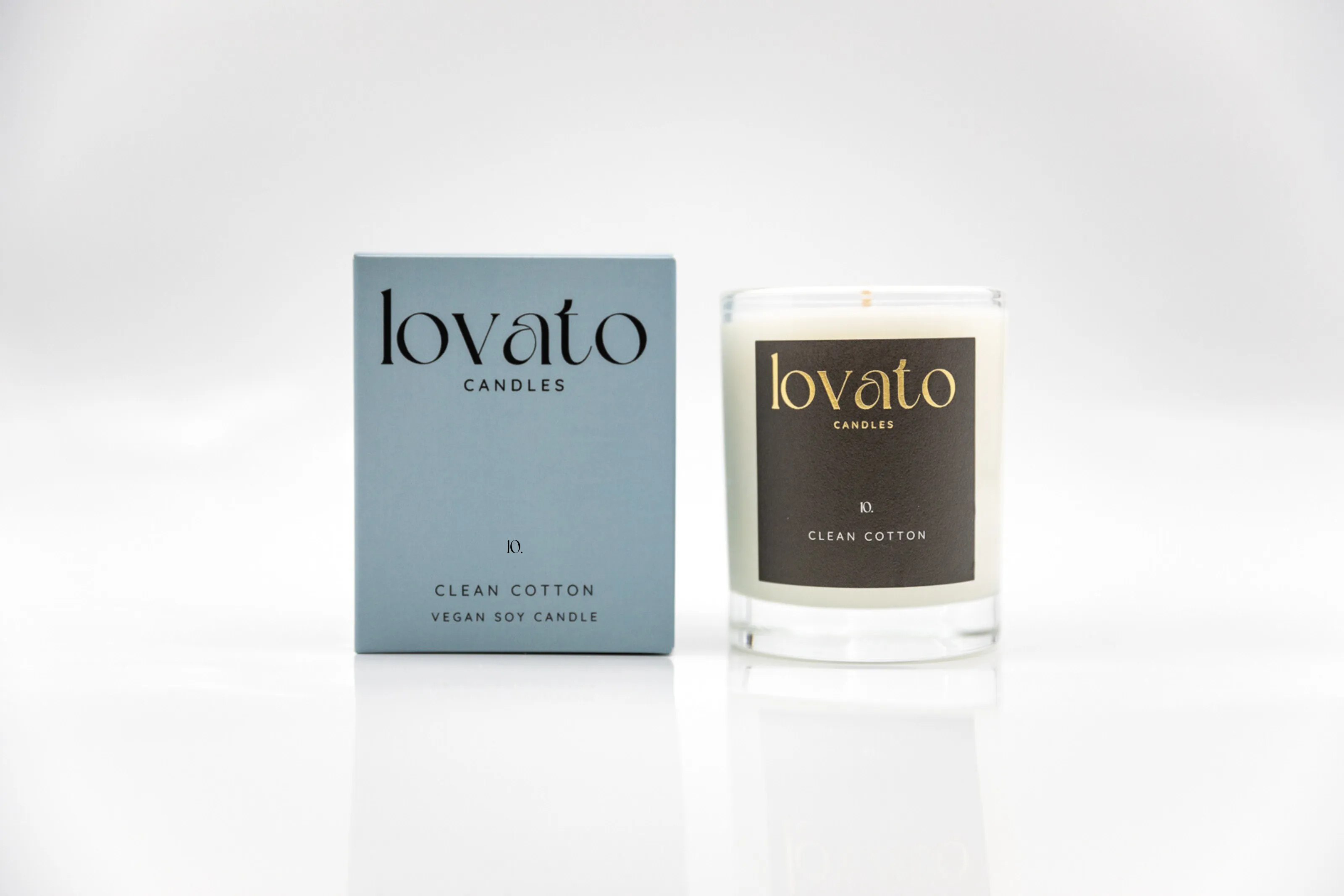 Small Votive Candle in Box - Clean Cotton