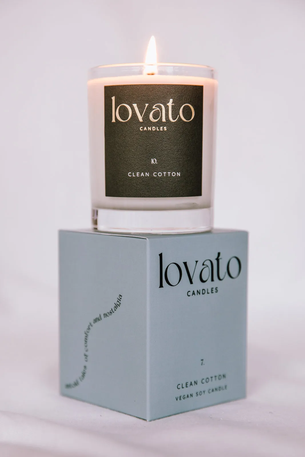 Small Votive Candle in Box - Clean Cotton
