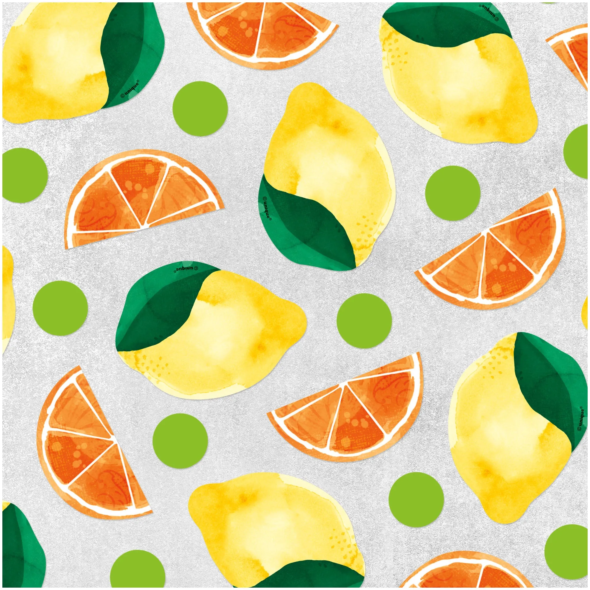 Summer Sunshine Citrus Fruit Large Table Scatter and Confetti Decorations, 72pc