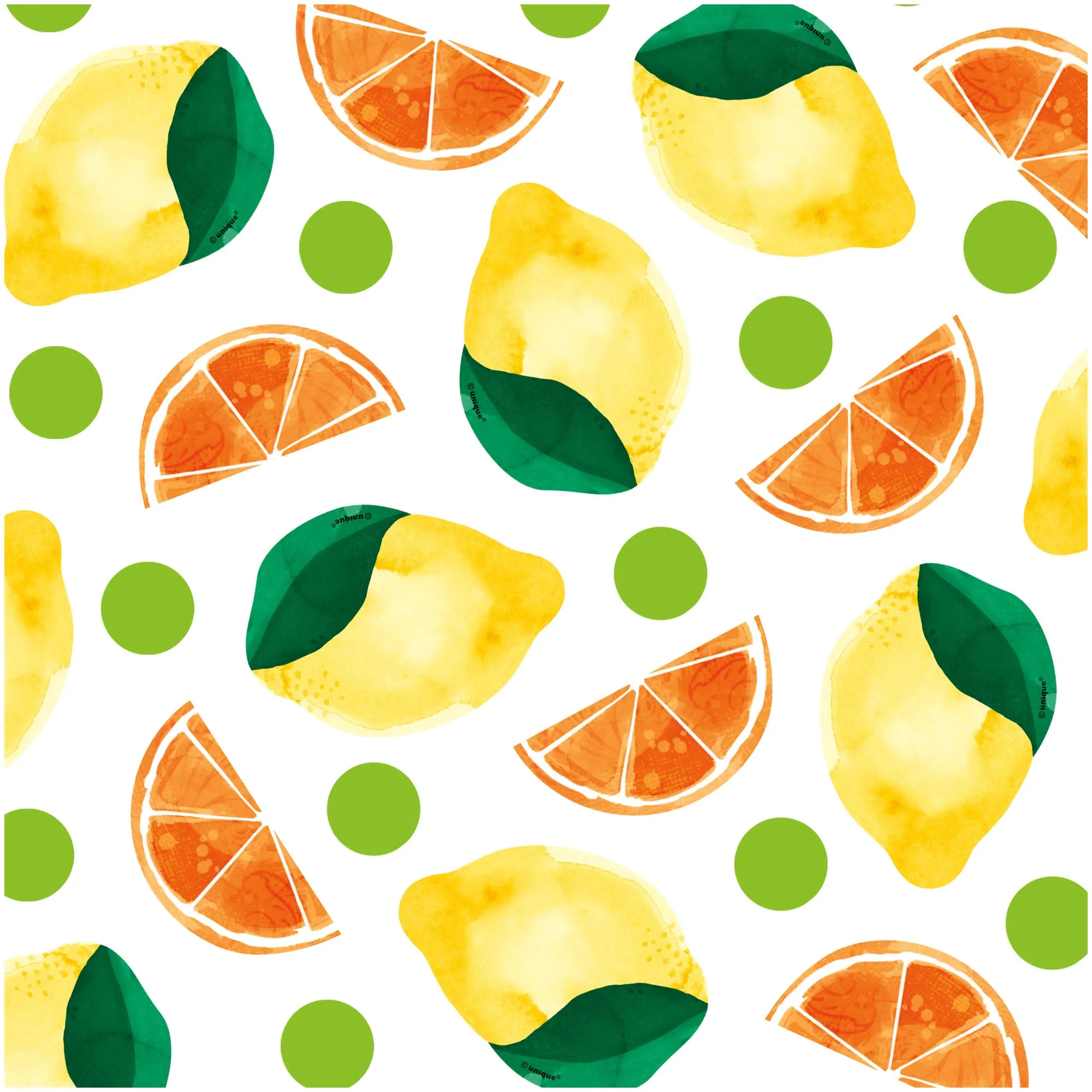 Summer Sunshine Citrus Fruit Large Table Scatter and Confetti Decorations, 72pc