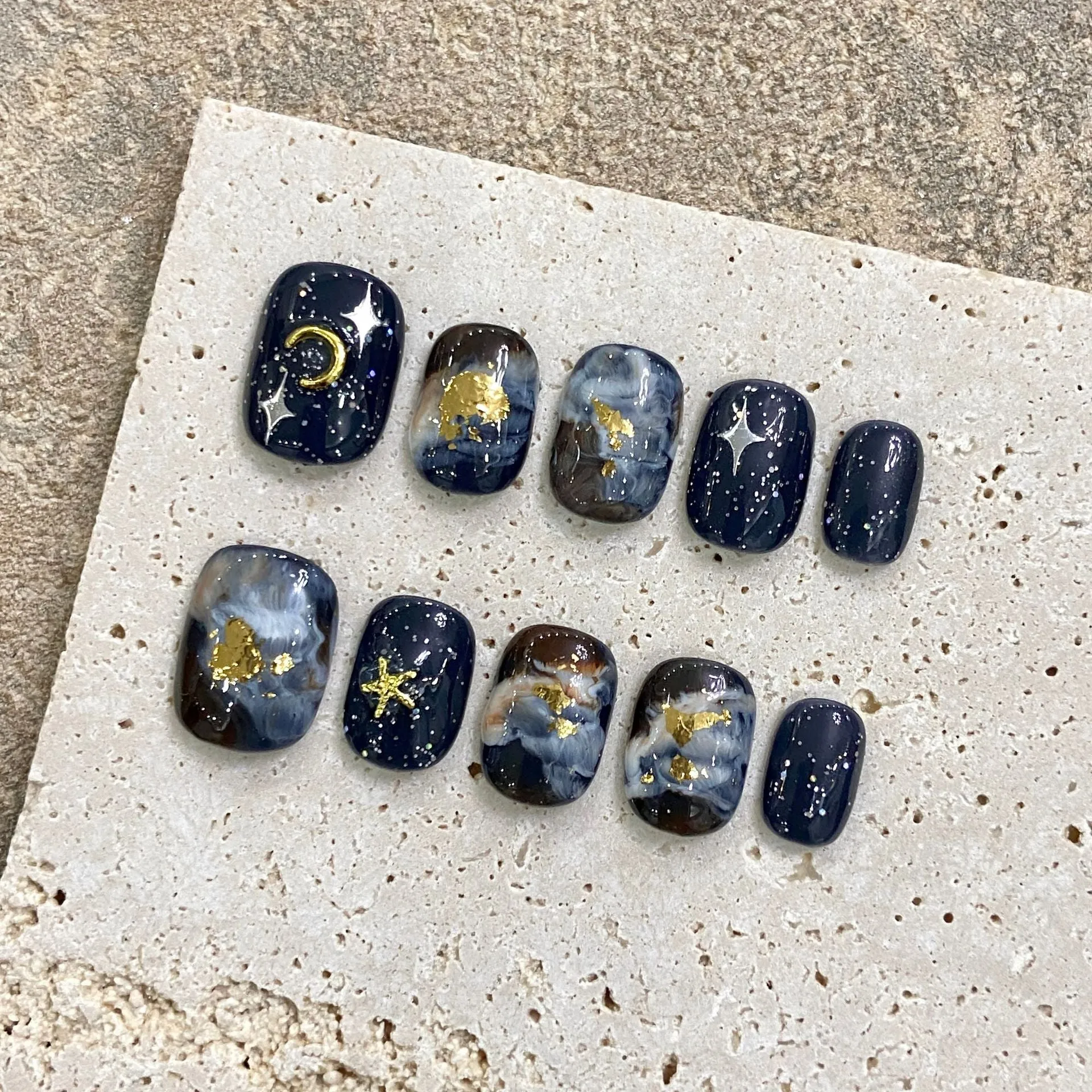 Sweet & Cool Hand-Painted Graffiti Nail Stickers
