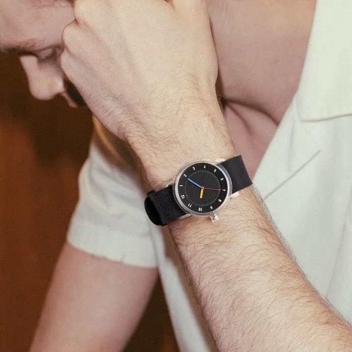 TID No.3 Watch 38mm Builders Club Edition Black / Silicone Strap / Transparent Buckle
