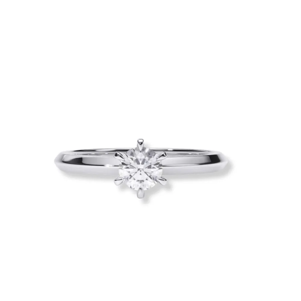 Timeless Six-Prong Solitaire Diamond Ring