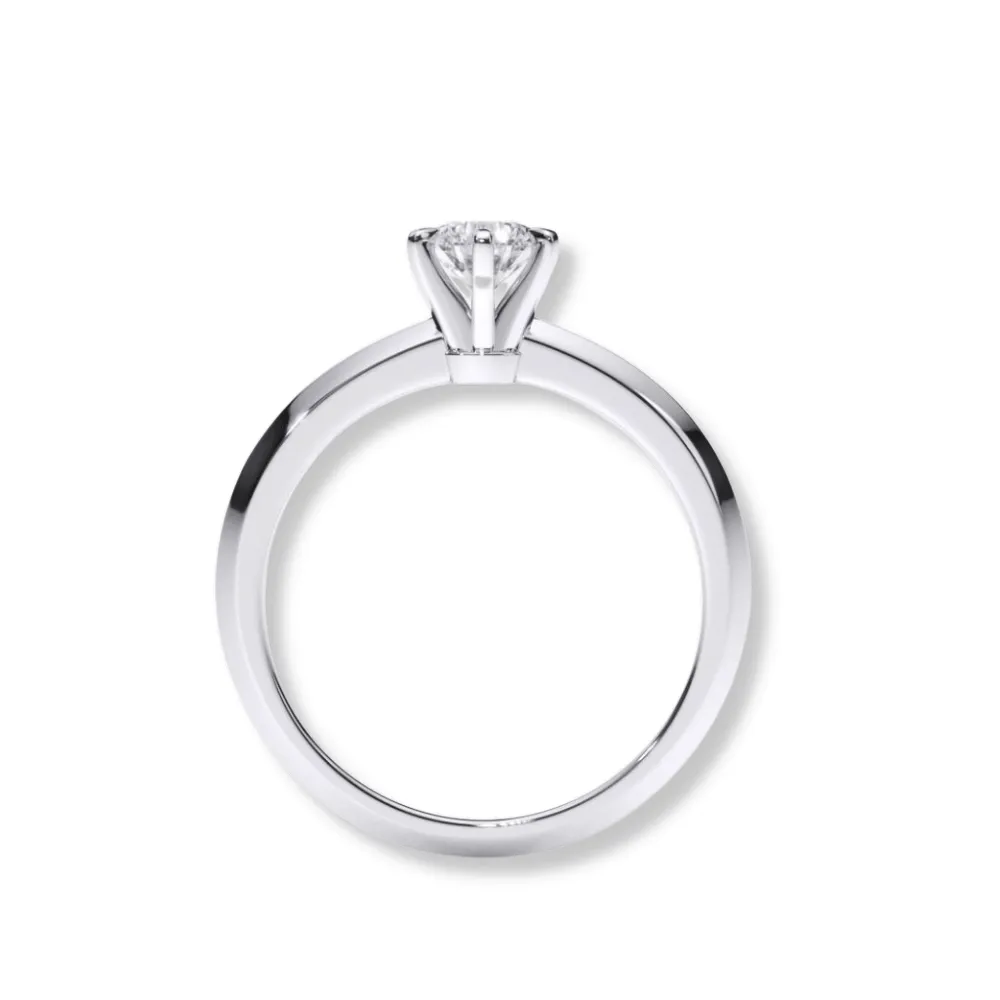Timeless Six-Prong Solitaire Diamond Ring