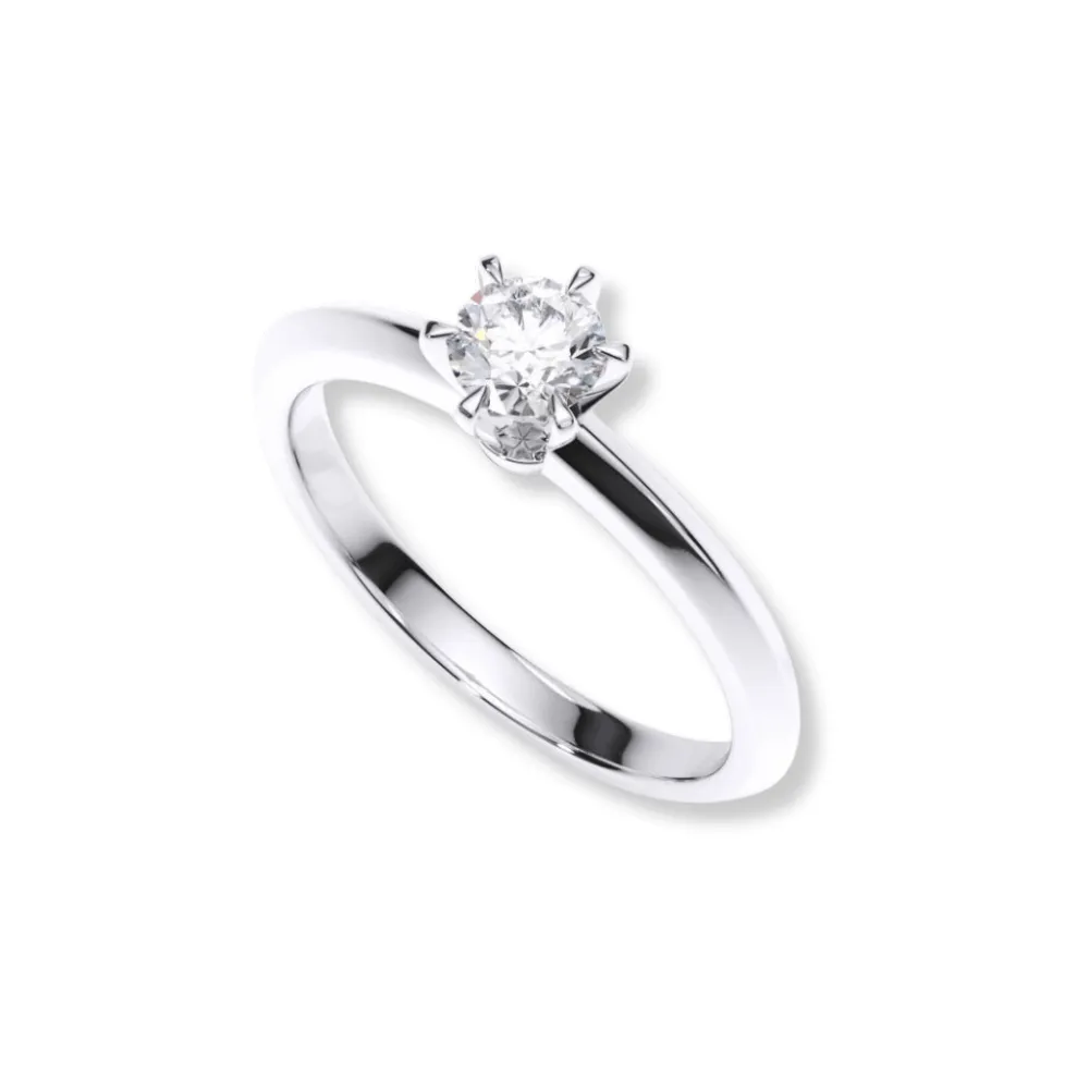 Timeless Six-Prong Solitaire Diamond Ring