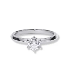 Timeless Six-Prong Solitaire Diamond Ring