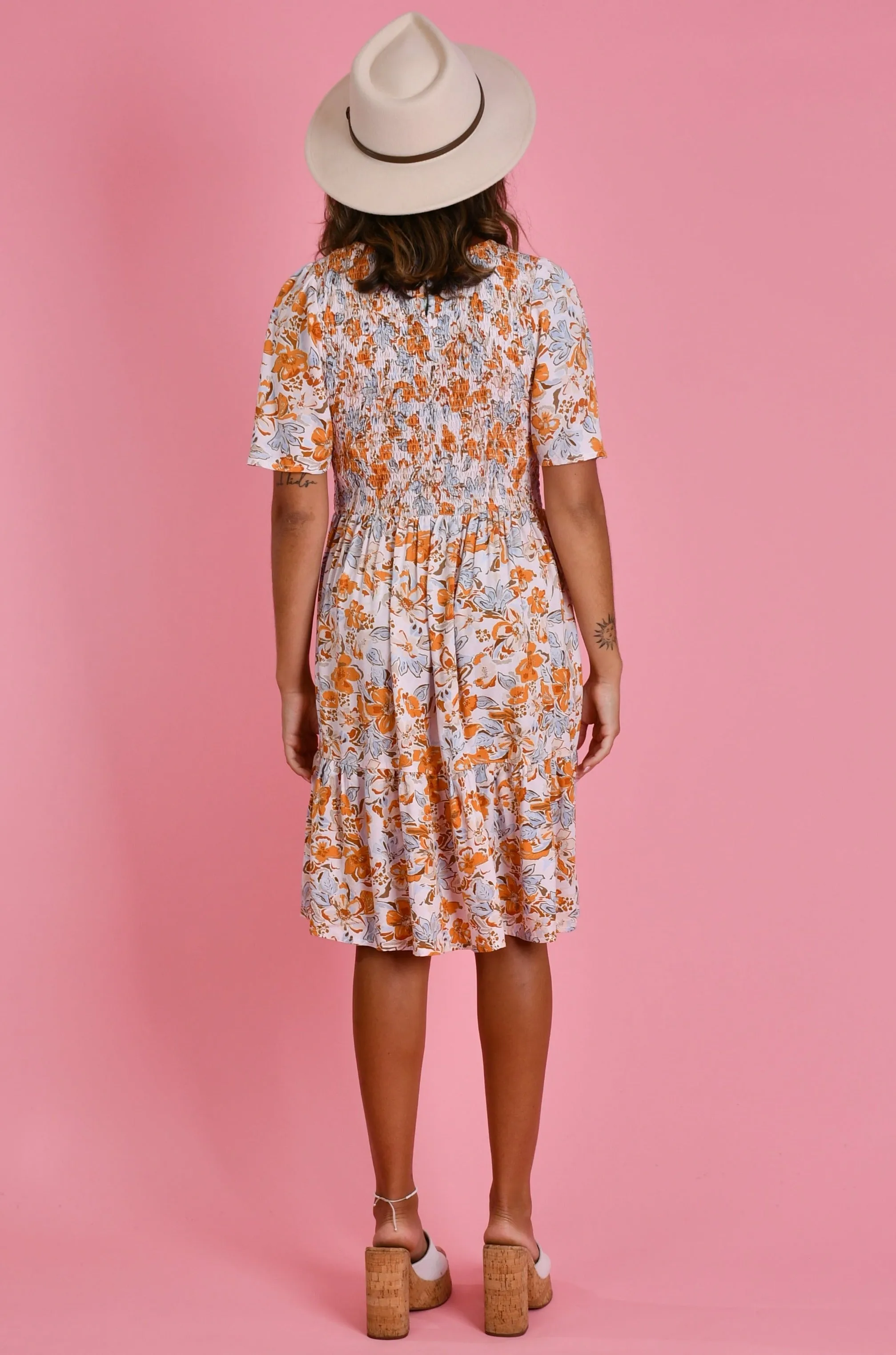 VGLD401 - TEA PARTY DRESS - SUNSET BOULEVARD
