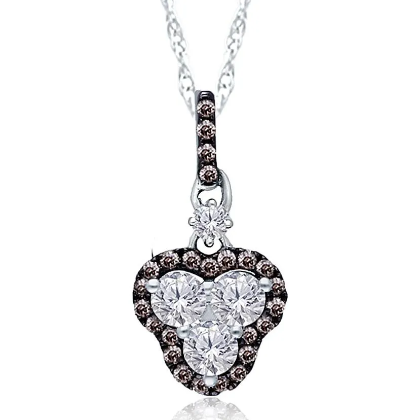 White Gold Coco & White Diamond Eternal Pendant