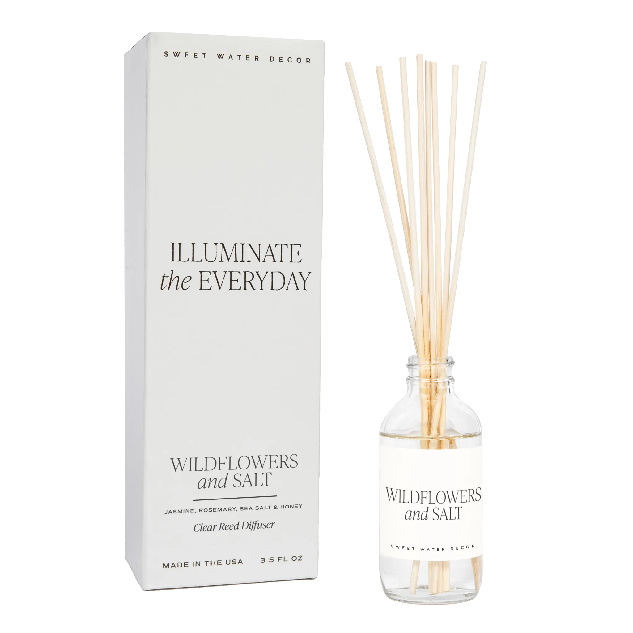 Wildflowers and Salt Clear Reed Diffuser